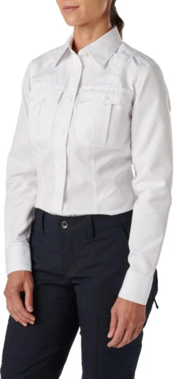 5.11 Tactical Women's Class A Fast-Tac Twill Long Sleeve Uniform Shirt 62396 -Holsters Shop 5.11 tactical womens class a fast tac twill long sleeve uniform shirt 62396 62396 94002.1669677359