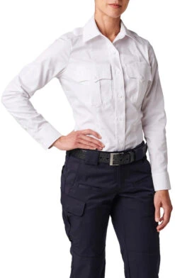 5.11 Tactical Women's NYPD Stryke Twill Long Sleeve Uniform Shirt 62418 -Holsters Shop 5.11 tactical womens nypd stryke twill long sleeve uniform shirt 62418 62418 41577.1669142243