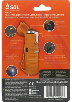 Adventure Medical Kits SOL Fire Lite Fuel Free Lighter 0140-1243 -Holsters Shop adventure medical kits fire lite fuel free lighter 0140 1243 55053.1616660250