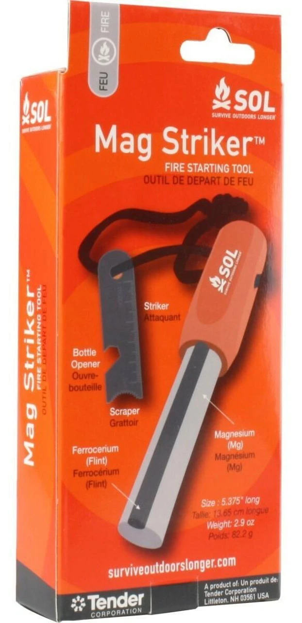 Adventure Medical Kits Mag Striker With Tinder Cord 0140-1242 4 Adventure Medical Kits Mag Striker With Tinder Cord 0140-1242 - Image 2