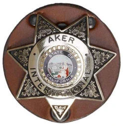 Aker Model 592 Clip On Star Badge Holder -Holsters Shop aker model 592 clip on star badge holder a592 15579.1620944399