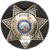 Aker Model 592 Clip On Star Badge Holder -Holsters Shop aker model 592 clip on star badge holder a592 68935.1620944387