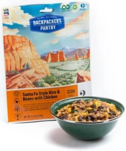 Backpacker's Pantry Santa Fe Rice & Beans W/ Chicken - 2 Servings -Holsters Shop backpackers pantry santa fe rice and beans w chicken 2 servings 102448 11225.1601490659