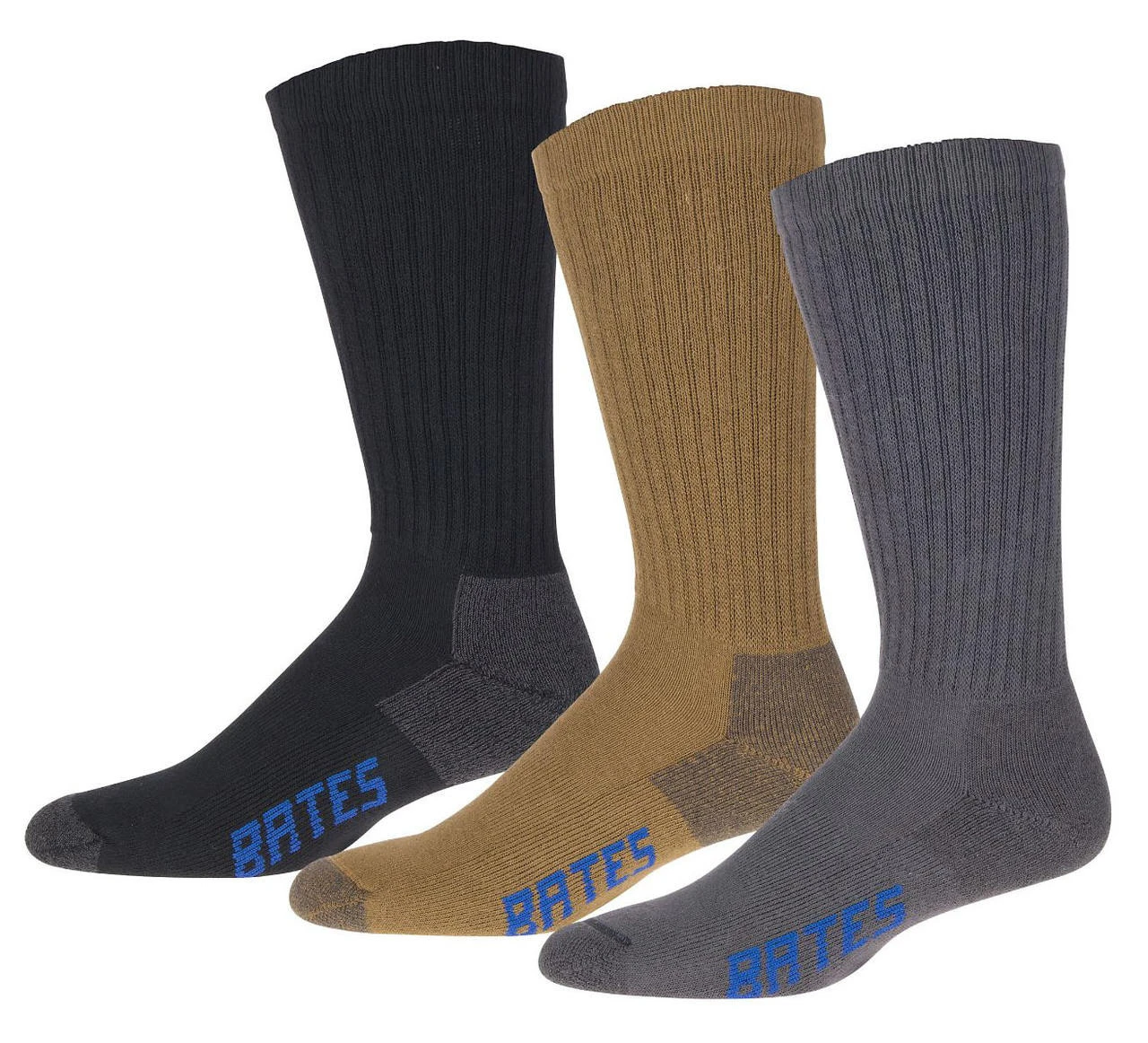 Bates 6PK Cotton Comfort Crew Sock 3 Bates 6PK Cotton Comfort Crew Sock