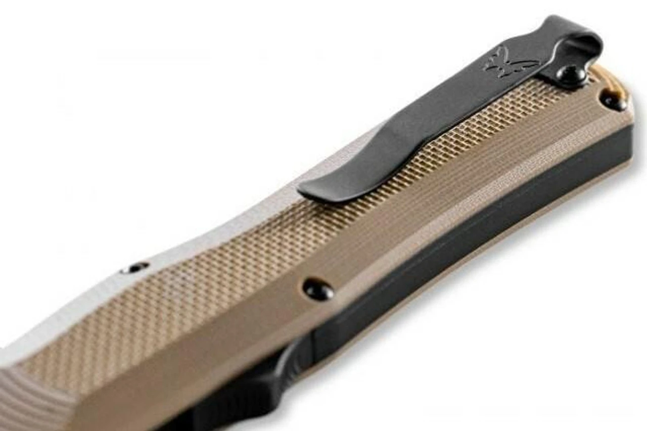 Benchmade Autocrat Coyote Brown G10 Double Edge Dagger 3400BK-2 8 Benchmade Autocrat Coyote Brown G10 Double Edge Dagger 3400BK-2 - Image 6