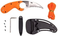 CRKT 2510ER Orange Bear Claw E.R. Knife -Holsters Shop columbia river knife and tool bear claw er fixed blade knife 2510er 58790.1656265766