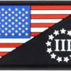 Condor US Flag Morale PVC Three Percenter Patch (6 Pack)
