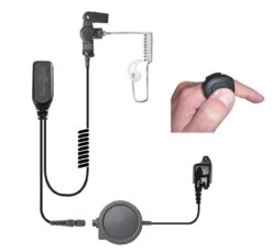 Earphone Connection Stingray Lapel Mic And Wireless PTT Kit