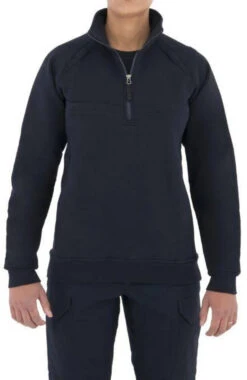 First Tactical Women's 1/4 Zip Cotton Job Shirt 128507 -Holsters Shop first tactical womens 14 zip cotton job shirt 128507 32245.1601548111