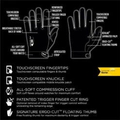 Hatch Task Medium Cut-Resistant Police Duty Glove W/ Kevlar TSK325 -Holsters Shop hatch task medium cut resistant police duty glove w kevlar tsk325 tsk325 19285.1619650172