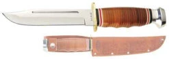 Ka-Bar Leather Handled Marine Hunter