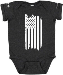 LA Police Gear Distressed Flag Baby Onesie -Holsters Shop la police gear distressed flag baby onesie df onesie 87795.1640859592