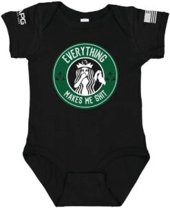 LA Police Gear Everything Makes Me Shit Baby Onesie