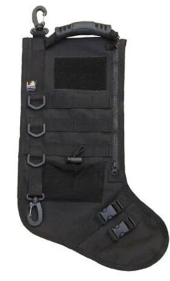 LA Police Gear MOLLE Elite Tactical Christmas Stocking - Black
