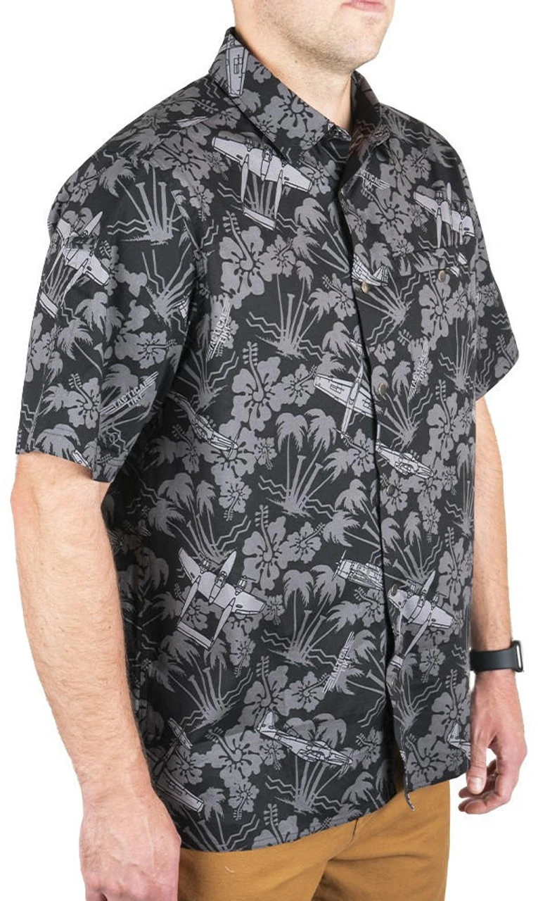 LA Police Gear Plane Tactical Tiki™ Short Sleeve Button Up Shirt 8 LA Police Gear Plane Tactical Tiki™ Short Sleeve Button Up Shirt - Image 6