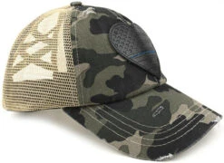 LA Police Gear Pony Tail Thin Blue Line Heart Hat