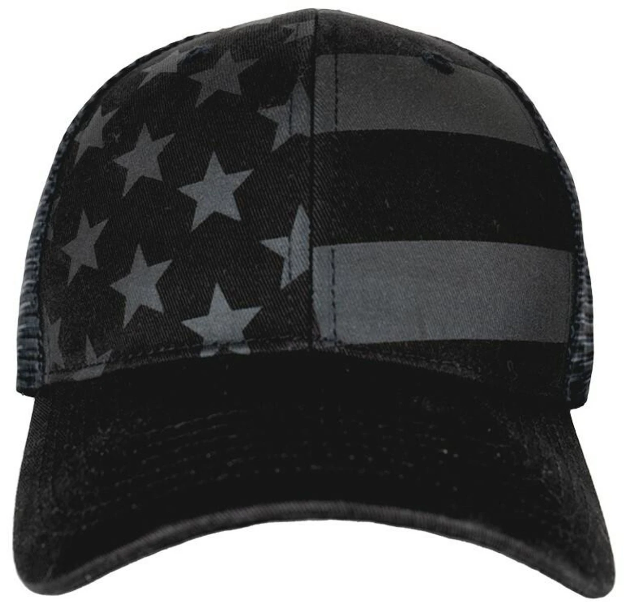 LA Police Gear Screen Printed Blackout Flag Trucker Hat 8 LA Police Gear Screen Printed Blackout Flag Trucker Hat - Image 6