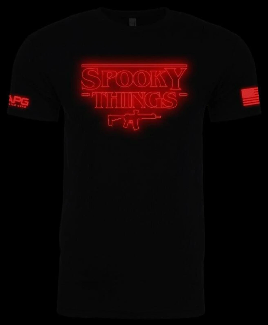 LA Police Gear Spooky Things Glow In The Dark T-Shirt 6 LA Police Gear Spooky Things Glow In The Dark T-Shirt - Image 4