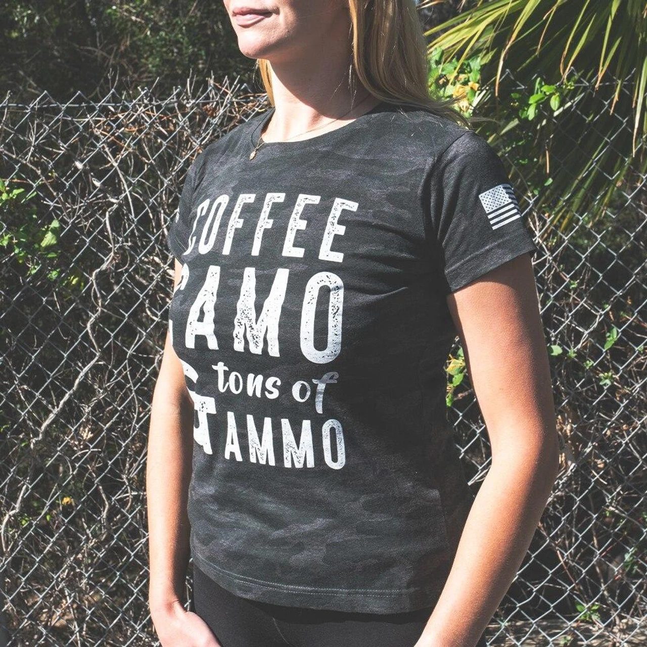 LA Police Gear Women's Coffee Camo Ammo T-Shirt 8 LA Police Gear Women's Coffee Camo Ammo T-Shirt - Image 6
