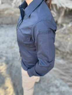 LA Police Gear Women's Long Sleeve Battle Rattle Stretch Field Shirt -Holsters Shop la police gear womens long sleeve battle rattle stretch field shirt wlsbrfs 53862.1683949547