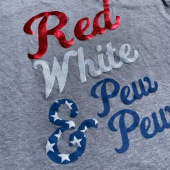 LA Police Gear Women's Red White & Pew Pew Tank Top -Holsters Shop la police gear womens red white and pew pew tank top ts red white 27932.1609341581