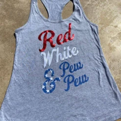 LA Police Gear Women's Red White & Pew Pew Tank Top -Holsters Shop la police gear womens red white and pew pew tank top ts red white 70814.1601492215