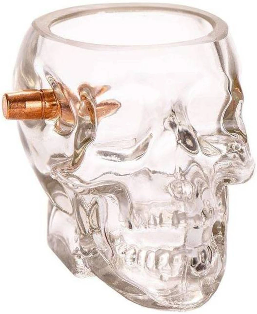 Lucky Shot .308 Projectile Bullet Skull Shot Glass 3 Lucky Shot .308 Projectile Bullet Skull Shot Glass