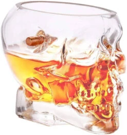 Lucky Shot .308 Projectile Bullet Skull Whiskey Glass -Holsters Shop lucky shot .308 projectile bullet skull whiskey glass lsbwg sk 20995.1601530698