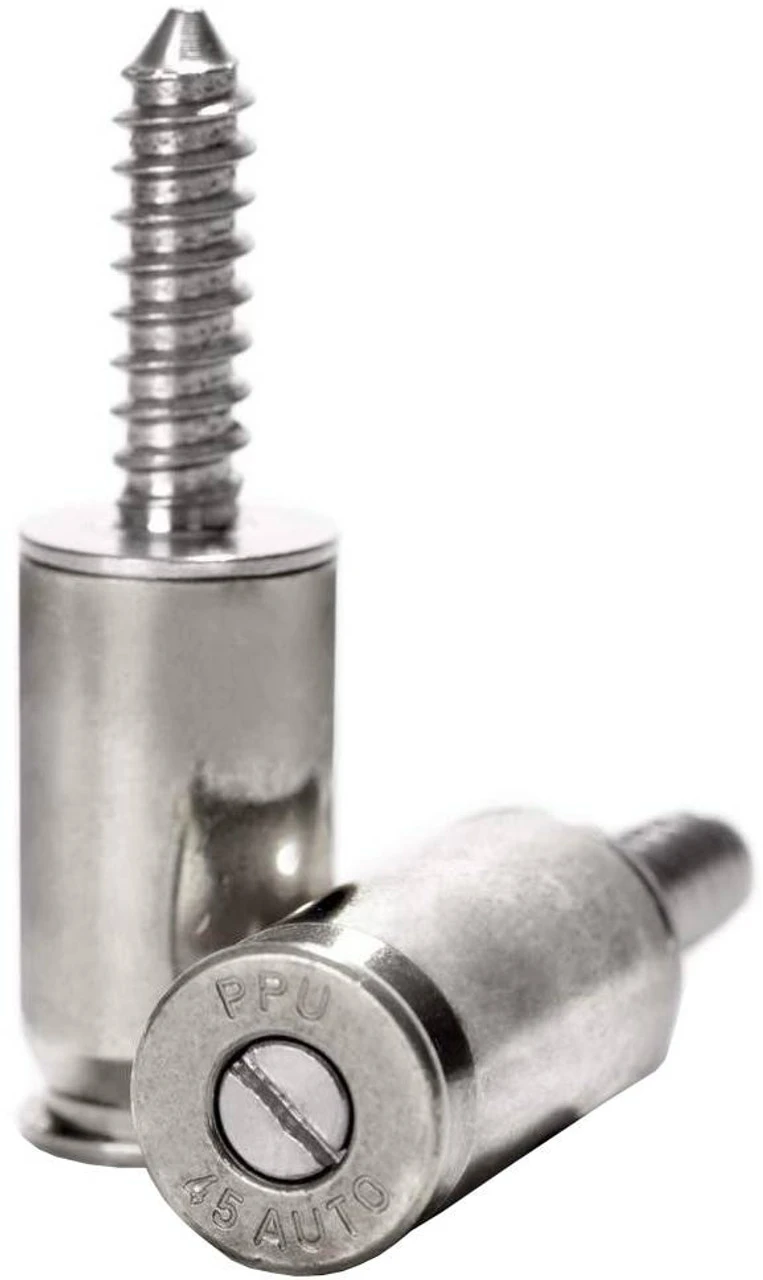 Lucky Shot .45 Cal License Plate Fasteners (Set Of 2) 4 Lucky Shot .45 Cal License Plate Fasteners (Set Of 2) - Image 2