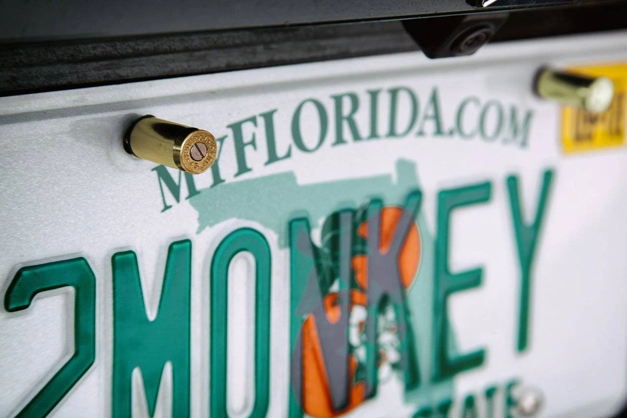 Lucky Shot .45 Cal License Plate Fasteners (Set Of 2) 5 Lucky Shot .45 Cal License Plate Fasteners (Set Of 2) - Image 3