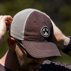 Magpul Icon Patch Garment Washed Trucker Hat -Holsters Shop magpul icon patch garment washed trucker hat mag1105 79729.1602576457