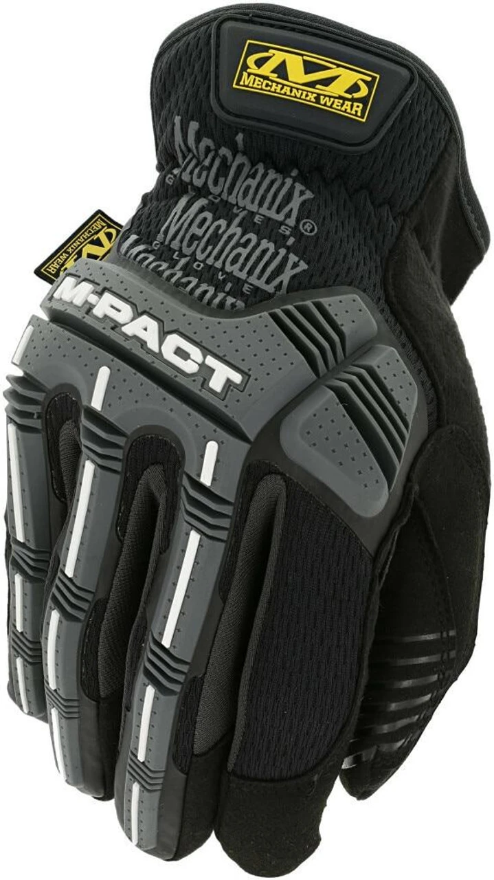 Mechanix Wear M-Pact Open Cuff Black/Grey Glove 3 Mechanix Wear M-Pact Open Cuff Black/Grey Glove