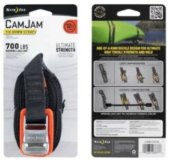 Nite Ize CamJam Tie Down Strap 12 Ft. -Holsters Shop nite ize 12 foot camjam tie down strap cjwr12 09 r6 84509.1607121854