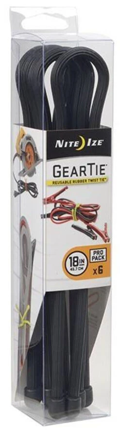 Nite Ize Gear Tie ProPack 18 In. - 6 Pack -Holsters Shop nite ize 18 gear tie propack 6 pack gtpp18 02119.1606856533