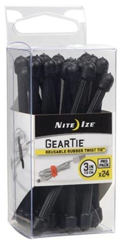 Nite Ize Gear Tie ProPack 3 In. - 24 Pack -Holsters Shop nite ize 3 gear tie propack 24 pack gtpp3 48953.1606856546