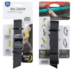 Nite Ize Dual 8' CamJam Tie Down System -Holsters Shop nite ize dual 8 camjam tie down system cjd8 09 r3 84107.1656266216