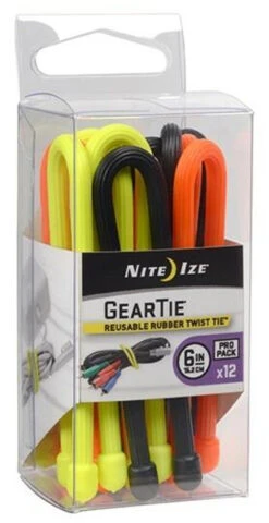 Nite Ize Gear Tie ProPack 6 In. - 12 Pack 8 Nite Ize Gear Tie ProPack 6 In. - 12 Pack -Holsters Shop nite ize gear tie 6 propack 12 pack gtpp6 01008.1606944202