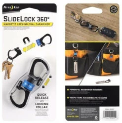Nite Ize SlideLock 360 Magnetic Locking Dual Carabiner 9 Nite Ize SlideLock 360 Magnetic Locking Dual Carabiner -Holsters Shop nite ize slidelock 360 magnetic locking dual carabiner msbl 99298.1607728299