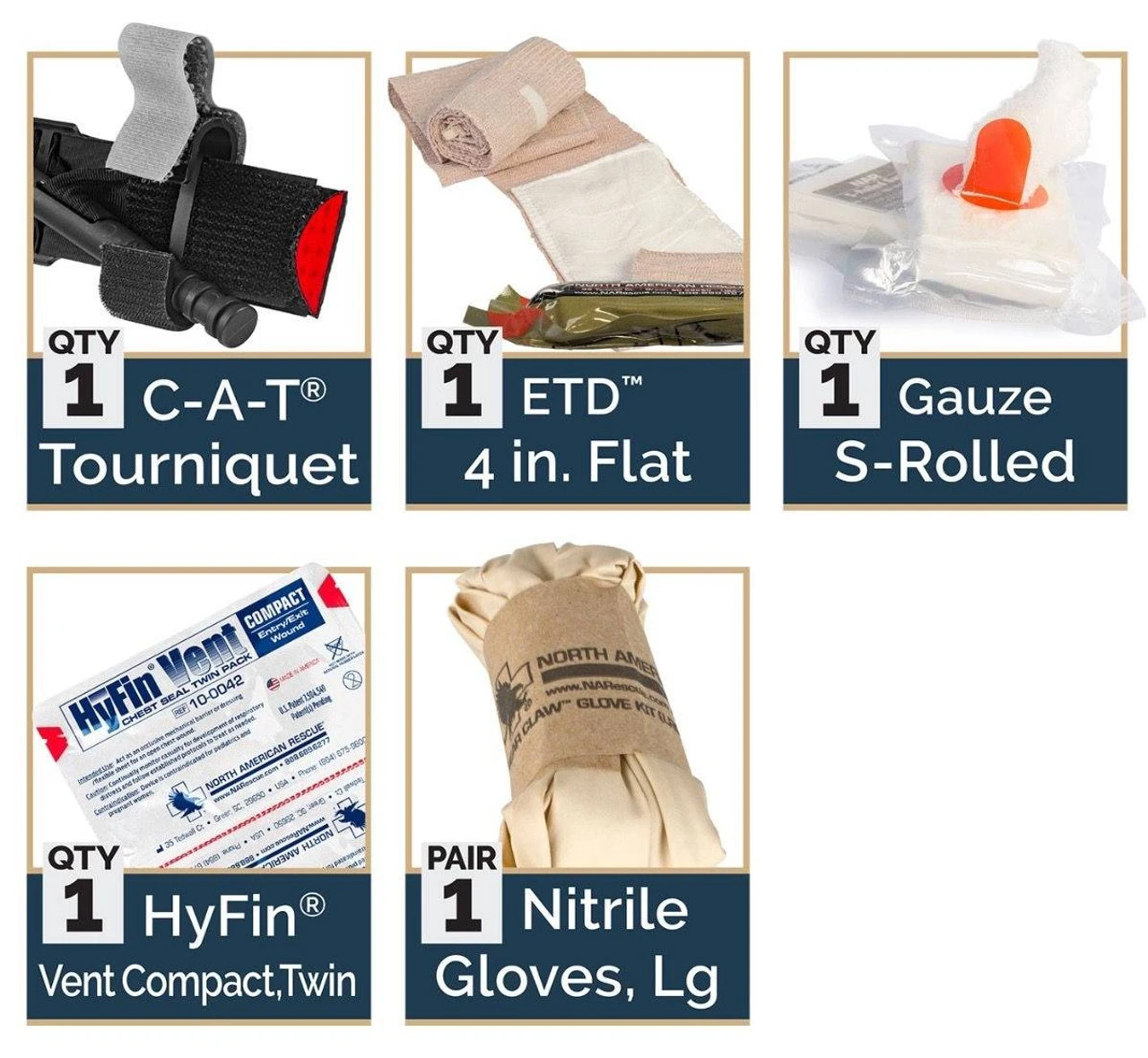 North American Rescue M-Fak Mini First Aid Kit LE 5 North American Rescue M-Fak Mini First Aid Kit LE - Image 3