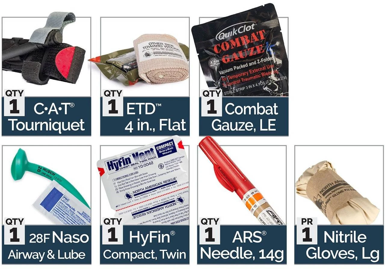 North American Rescue M-Fak Mini First Aid Kit LE 6 North American Rescue M-Fak Mini First Aid Kit LE - Image 4