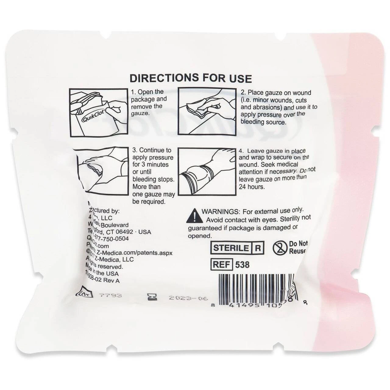 North American Rescue Quikclot Bleeding Control Dressings 30-0161 6 North American Rescue Quikclot Bleeding Control Dressings 30-0161 - Image 4