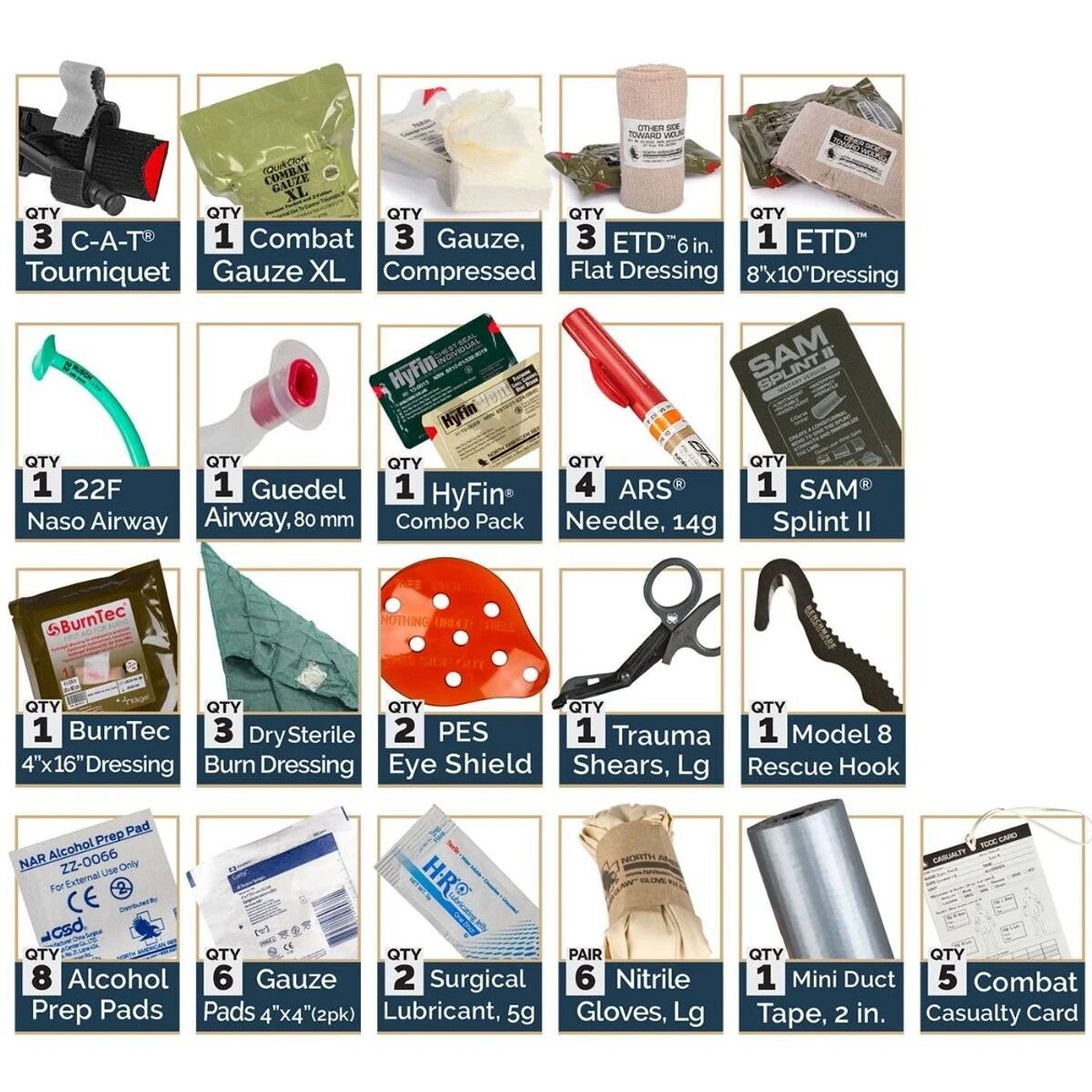 North American Rescue USMC Combat Lifesaver Resupply Kit 4 North American Rescue USMC Combat Lifesaver Resupply Kit - Image 2