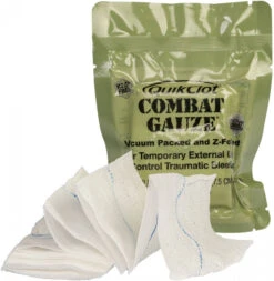 North American Rescue Z-Fold Vacuum Packet QuikClot Combat Gauze