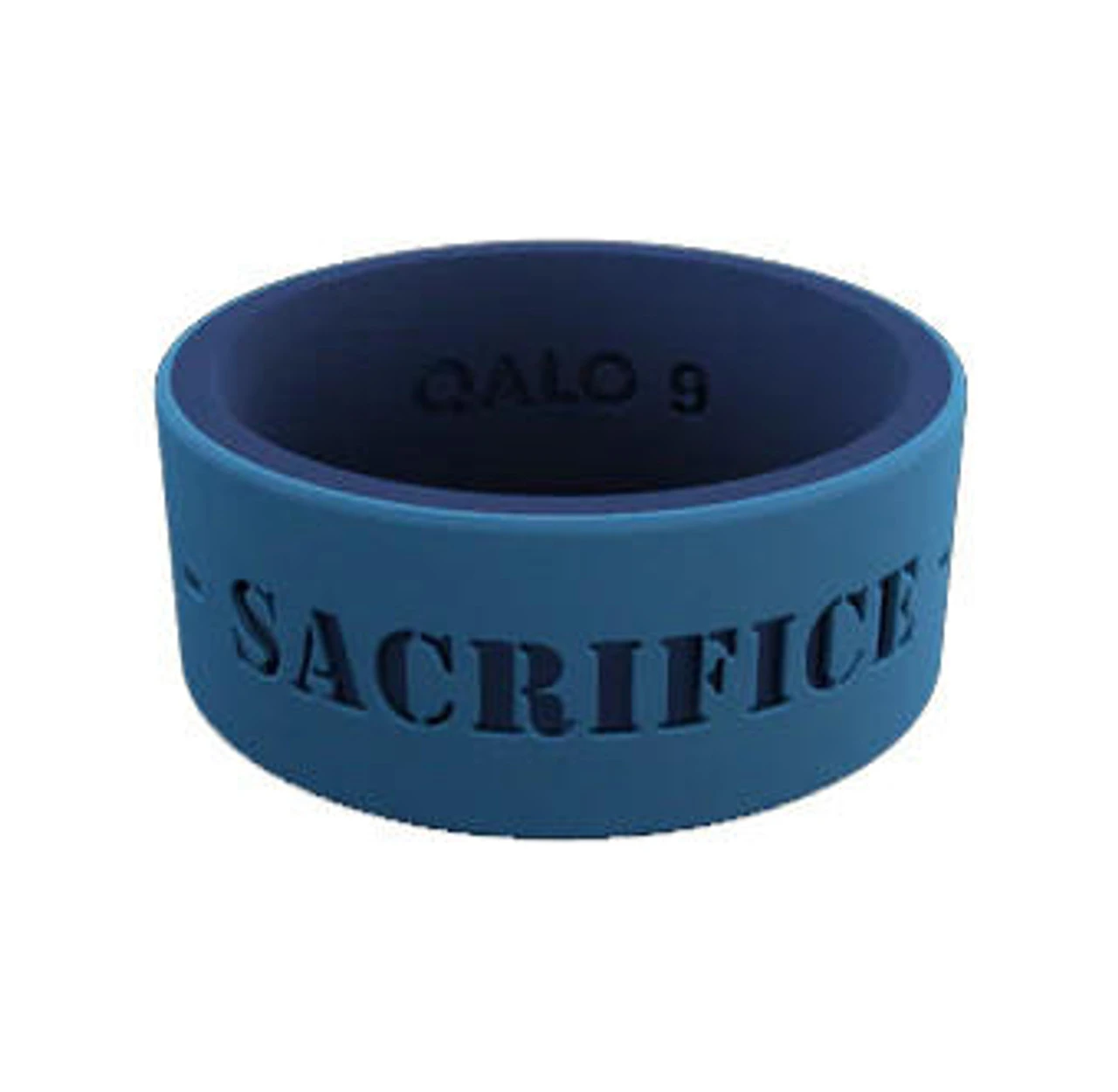 QALO Folds Of Honor Men's Blue Mantra Strata Ring 6 QALO Folds Of Honor Men's Blue Mantra Strata Ring - Image 4