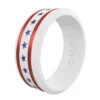 QALO Folds Of Honor Unisex White Stars And Stripes Modern Ring -Holsters Shop qalo folds of honor unisex white stars and stripes modern ring qs9 ufhswh 35430.1691908115