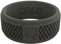 Qalo Men's Crosshatch Dark Grey Q2X Silicone Ring -Holsters Shop qalo mens crosshatch dark grey q2x silicone ring qs9 mhd 84280.1599155918