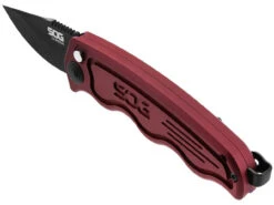SOG-TAC California Special Auto Knife - Battleship Red -Holsters Shop sog tac california special auto knife battleship red st 14rd 95804.1609289435