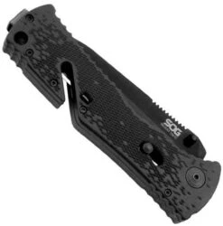 SOG Trident Black TiNi Tanto Folding Knife -Holsters Shop sog trident black tini tanto folding knife tritanto 49001.1599988006