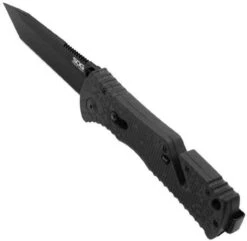 SOG Trident Black TiNi Tanto Folding Knife -Holsters Shop sog trident black tini tanto folding knife tritanto 54318.1599988900