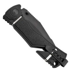 SOG Trident Elite Straight Edge Tanto Black TiNi Folding Knife -Holsters Shop sog trident elite straight edge tanto black tini folding knife tf104 cp 91620.1599994652